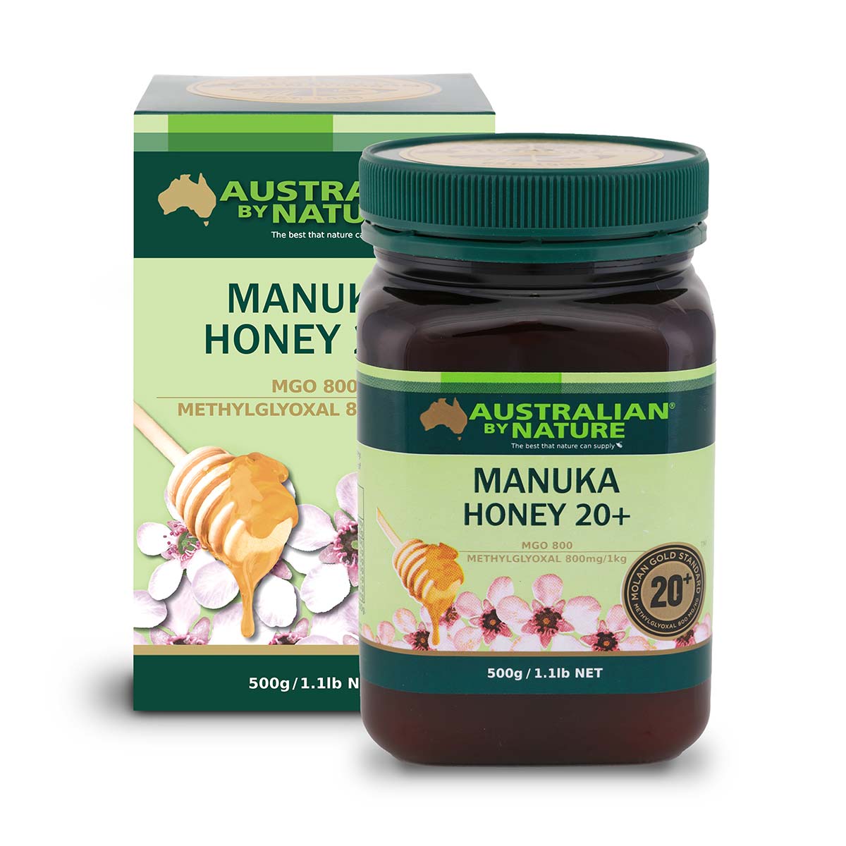 Manuka Honey 20 500g Front 1 
