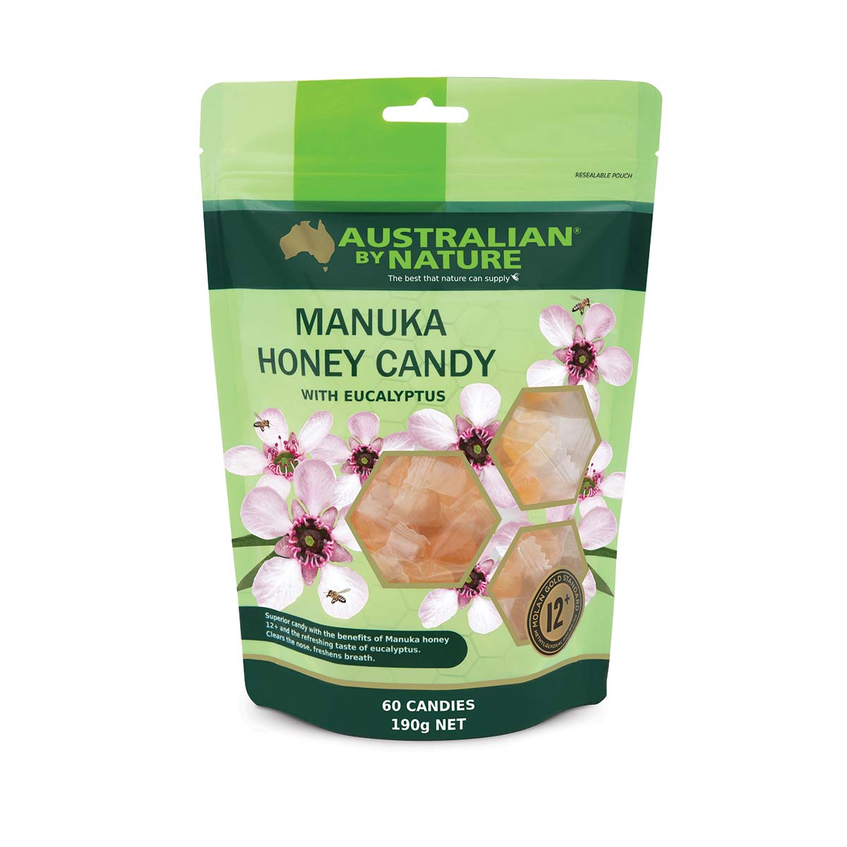 Manuka & Eucalyptus 60 Candy (MGO 400) Australian by Nature