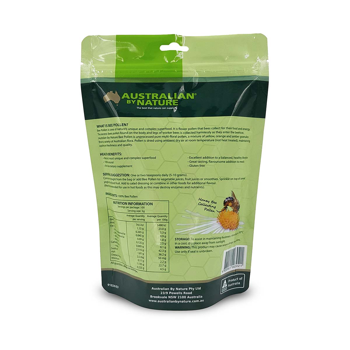 Bee Pollen Granules 500g (Raw) - Image 2